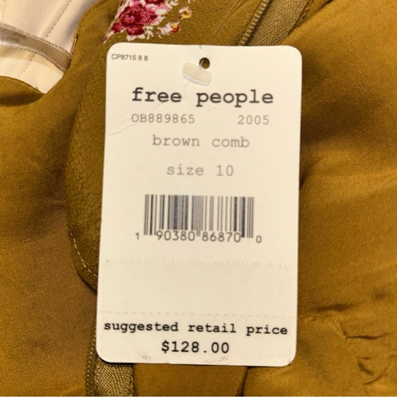 FP Movement by Free People Mustard Floral Mini Dress - Picture 5 of 5